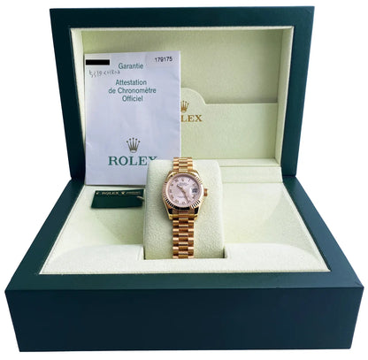 Rolex Gold Pink Dial - Hình 2
