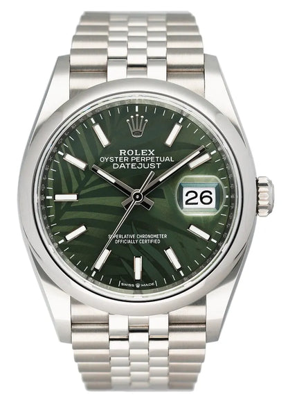 Rolex Green Palm Dial Datejust