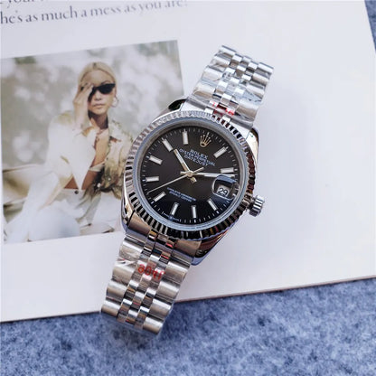 Rolex Datejust Black Dial Fluted - Hình 4