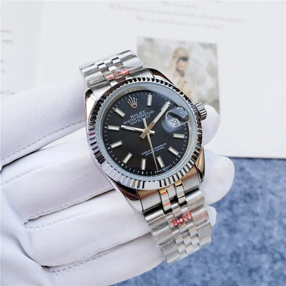 Rolex Datejust Black Dial Fluted - Hình 9