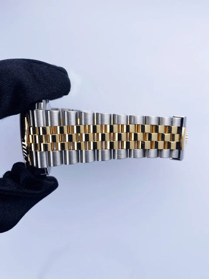 Rolex Rhodium Green Roman Datejust - Hình 8