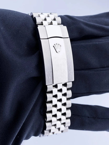 Rolex Blue Diamond Datejust Steel - Hình 8