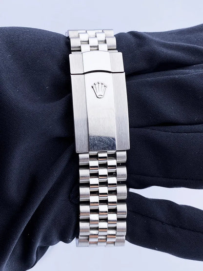 Rolex Blue Diamond Datejust Steel - Hình 7