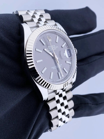 Rolex Datejust Slate Dial stainless steel - Hình 4