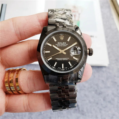Black Rolex Datejust Oyster Perpetual - Hình 7