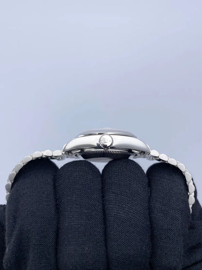 oyster Rolex Datejust Silver Diamond - Hình 4