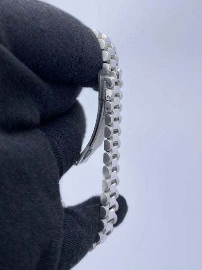 oyster Rolex Datejust Silver Diamond - Hình 6