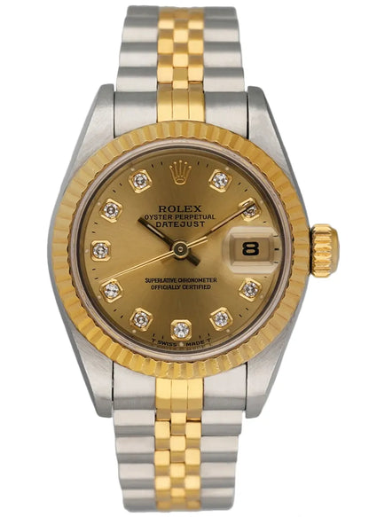 datejust Rolex Gold Diamond Dial