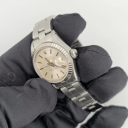 Rolex Datejust Silver Dial stainless - Hình 6