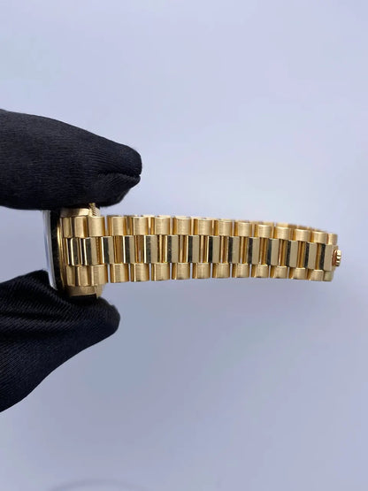 Rolex Gold Blue Diamond Dial - Hình 9