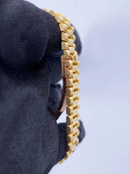 Rolex Gold Blue Diamond Dial - Hình 7