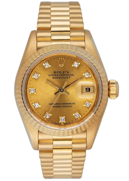 Rolex Gold Diamond Champagne