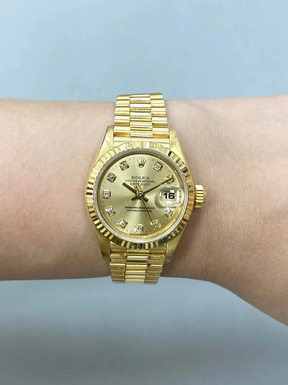 Rolex Gold Diamond Ladies datejust - Hình 10