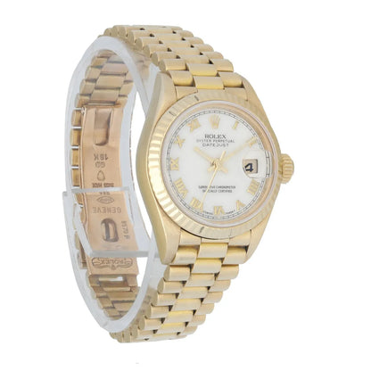 Rolex Datejust Gold White Dial - Hình 2