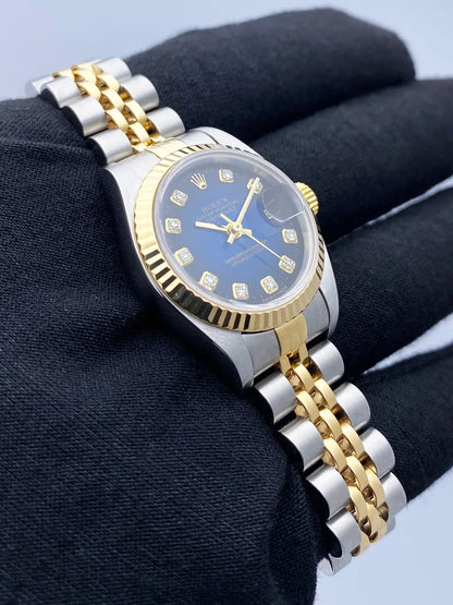 Rolex Datejust Blue Diamond two - Hình 4