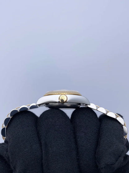 gold Rolex Two-Tone Diamond Datejust - Hình 5
