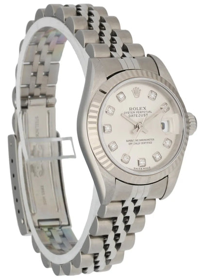 dial markers Rolex Silver Diamond Datejust - Hình 3