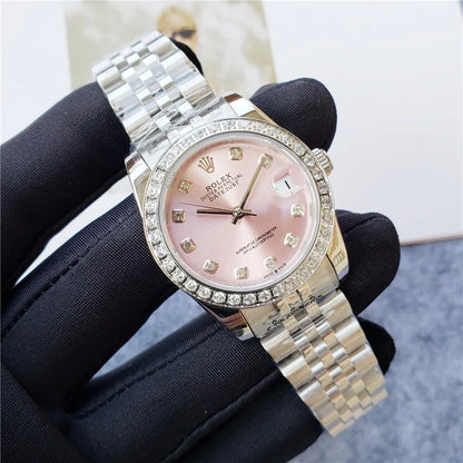 Rolex Pink Diamond Bezel Datejust - Hình 6
