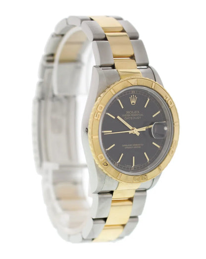 Rolex Two-Tone Datejust Black - Hình 4
