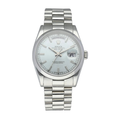 Rolex Day-Date Silver Dial stainless steel