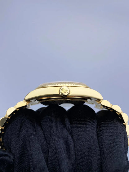 day Rolex Gold Diamond Champagne - Hình 5