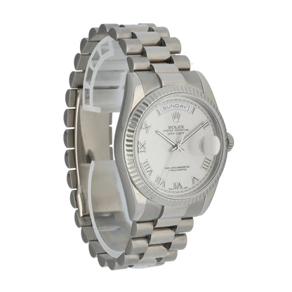 Rolex Silver Day-Date Steel - Hình 3