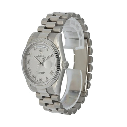 Rolex Silver Day-Date Steel - Hình 2