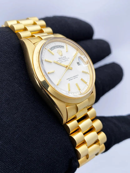 Rolex Day-Date Gold White Dial - Hình 3