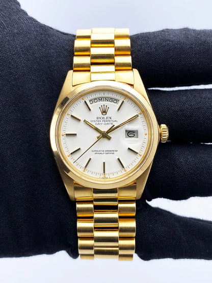 Rolex Day-Date Gold White Dial - Hình 2