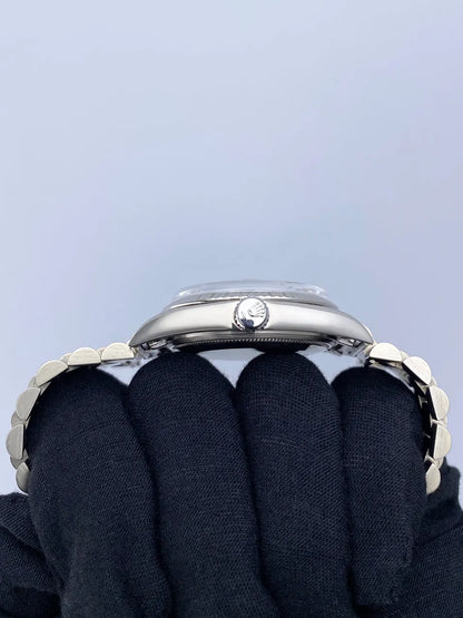 Rolex Day-Date Silver Dial stainless steel - Hình 4