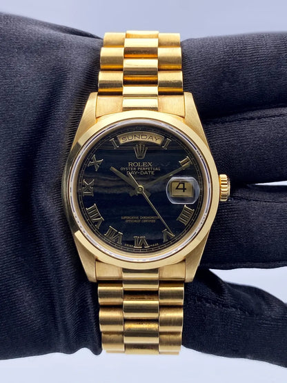 Rolex Gold Black Wood - Hình 3