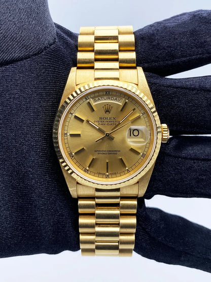 Rolex Day-Date Gold Champagne - Hình 2