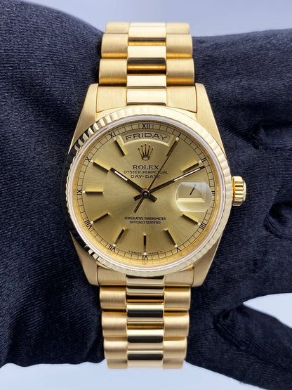 Rolex Gold Champagne Dial - Hình 2