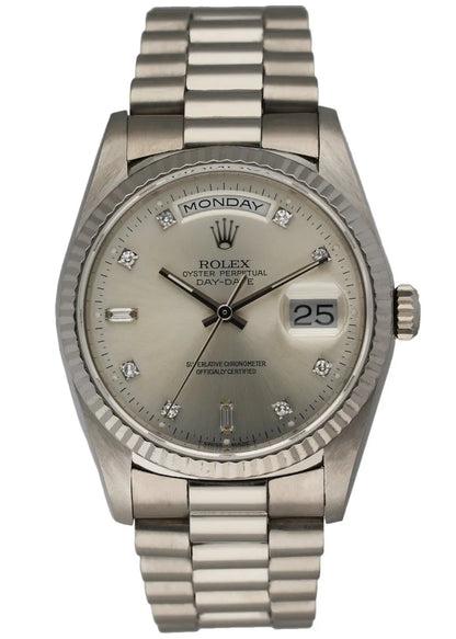 Rolex Platinum Diamond Watch