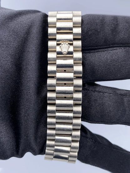 stainless steel Rolex Day-Date Black Dial - Hình 7