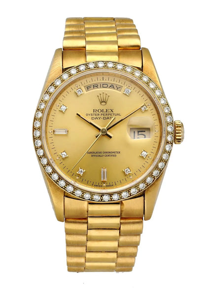 Rolex Gold Diamond Bezel