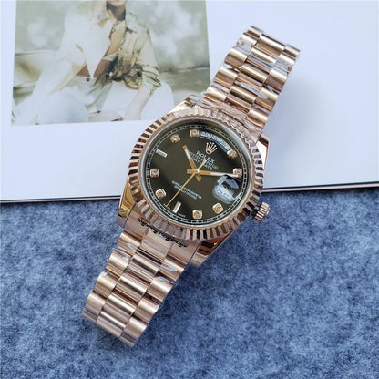 Rolex Olive Green Gold - Hình 4