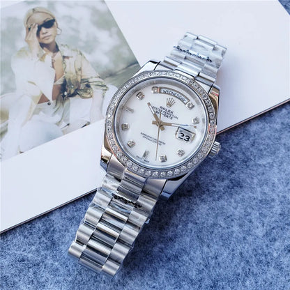 Rolex Day-Date White Diamond - Hình 2
