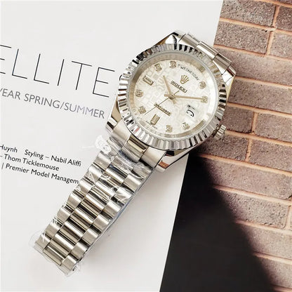 dial Rolex Silver Diamond Day-Date - Hình 5