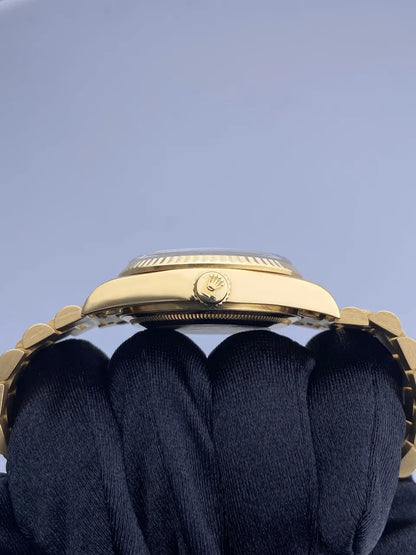 Rolex Day-Date Blue Dial Gold - Hình 4