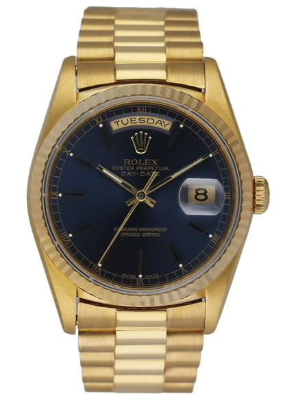 Rolex Gold Blue Day-Date
