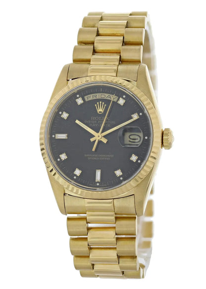 Rolex Gold Black Diamond