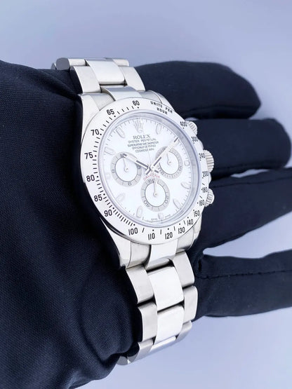stainless steel Rolex Daytona White Dial - Hình 2