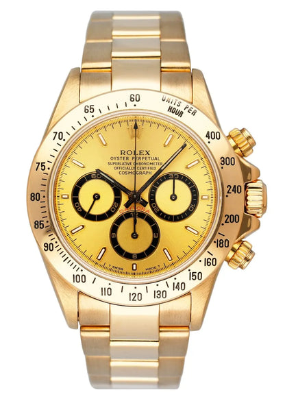 champagne Rolex Daytona Yellow Gold