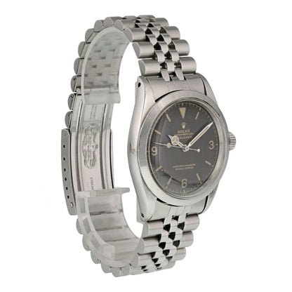 Vintage Rolex Explorer Black Dial Stainless Steel - Hình 4