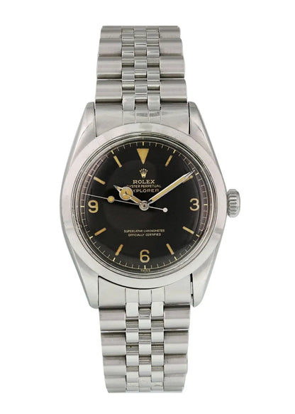 Vintage Rolex Explorer Black Dial Stainless Steel - Hình 2