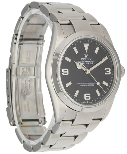 stainless steel Rolex Explorer I Black Dial - Hình 3