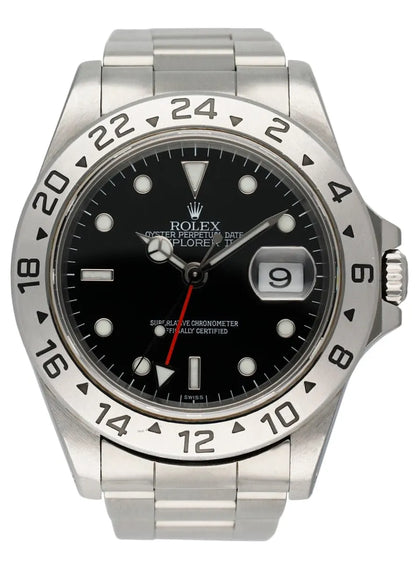 dial stainless Rolex Explorer II Black