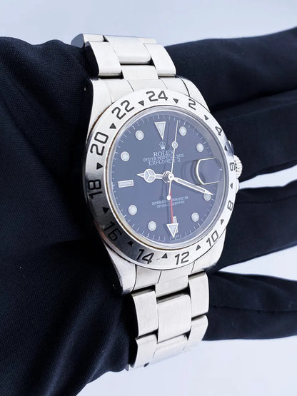 dial stainless Rolex Explorer II Black - Hình 3