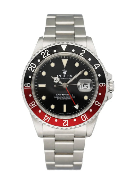 stainless Rolex GMT-Master II Coke Bezel